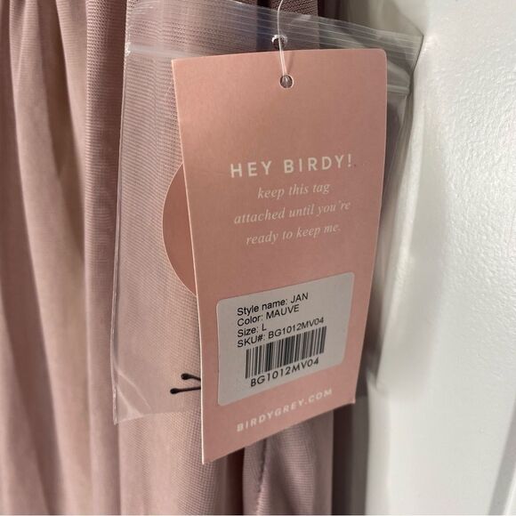 Birdy Grey Jan Dress Mauve Pink Bridesmaid Gown Large NEW Formal Prom - Picture 3 of 7